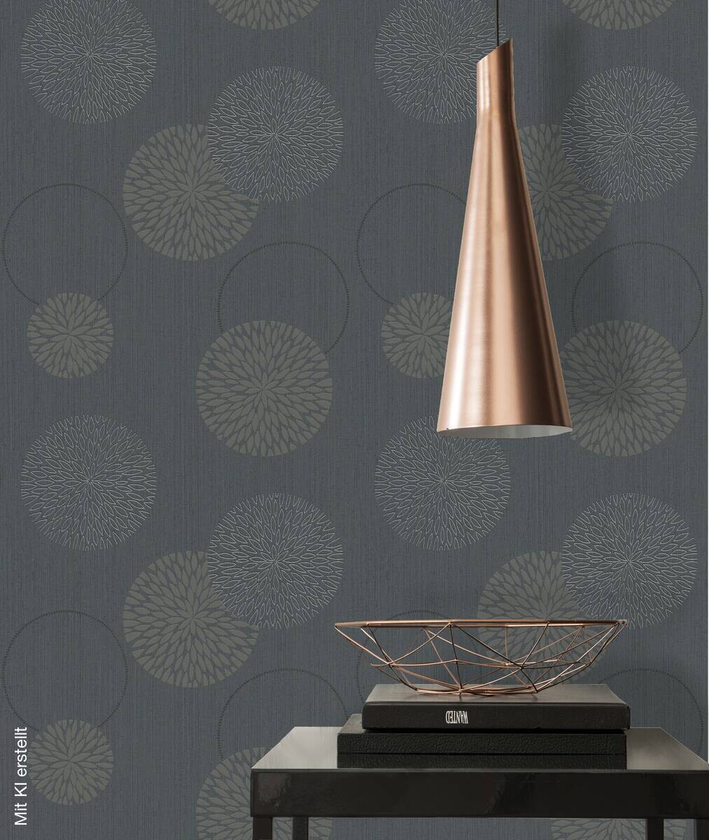 A.S.Creation Vliestapete Black & White Punkte grau B/L: ca. 53x1005 cm