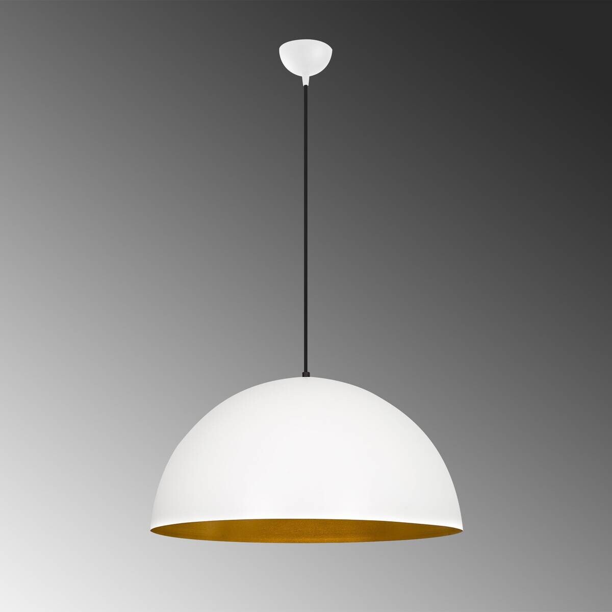 Opviq Pendelleuchte Sivani weiß gold Metall B/H/T/L/D: ca. 60x126x60x60x60 cm E27 1 Brennstellen