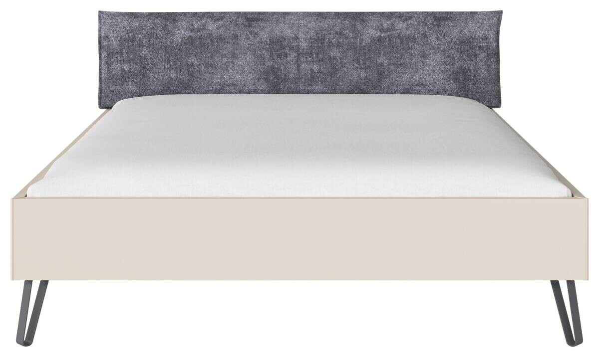 Bett Briona champagner B/H/T: ca. 196x97x209 cm Liegefläche B/L: ca. 180x200 cm