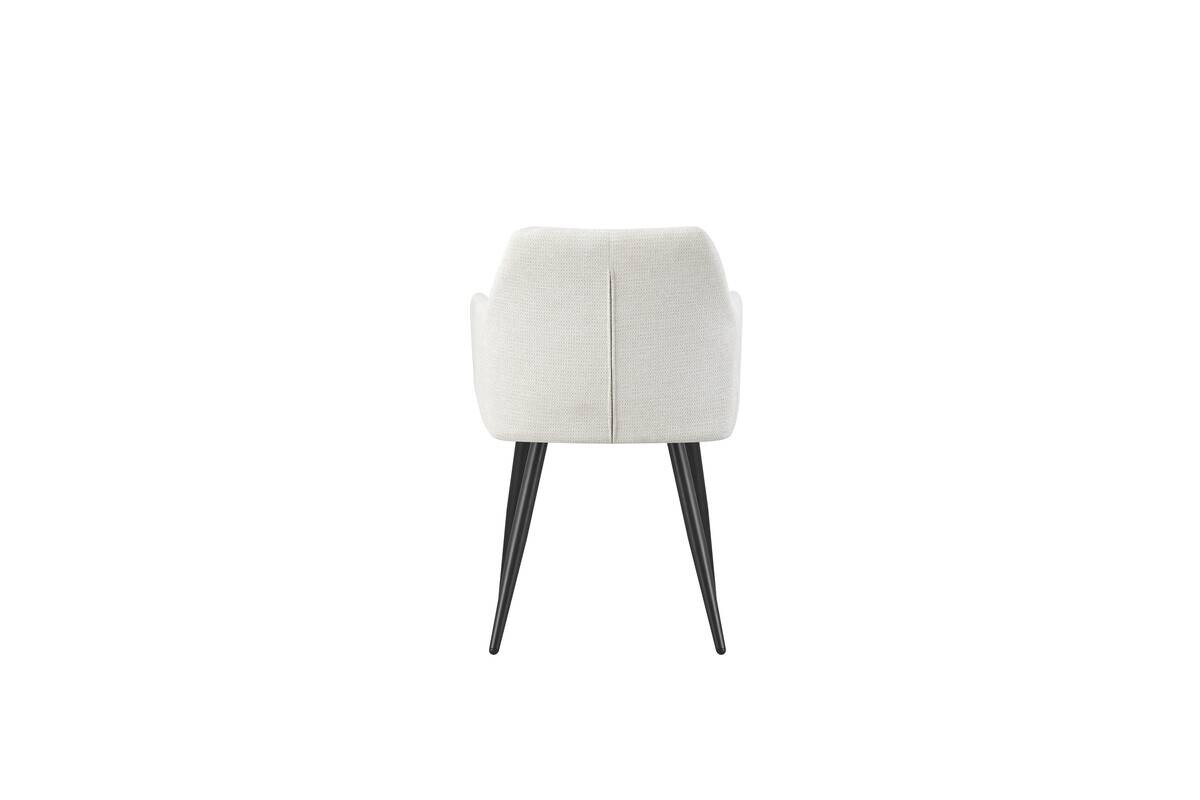 Stuhl BELLA, 2er Set creme Stoff B/H/T: ca. 55x82x62 cm