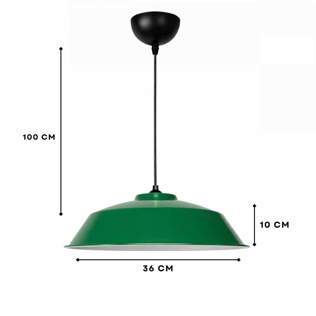 Opviq Pendelleuchte grün B/H/T: ca. 35,5x120x35,5 cm E27 1 Brennstellen