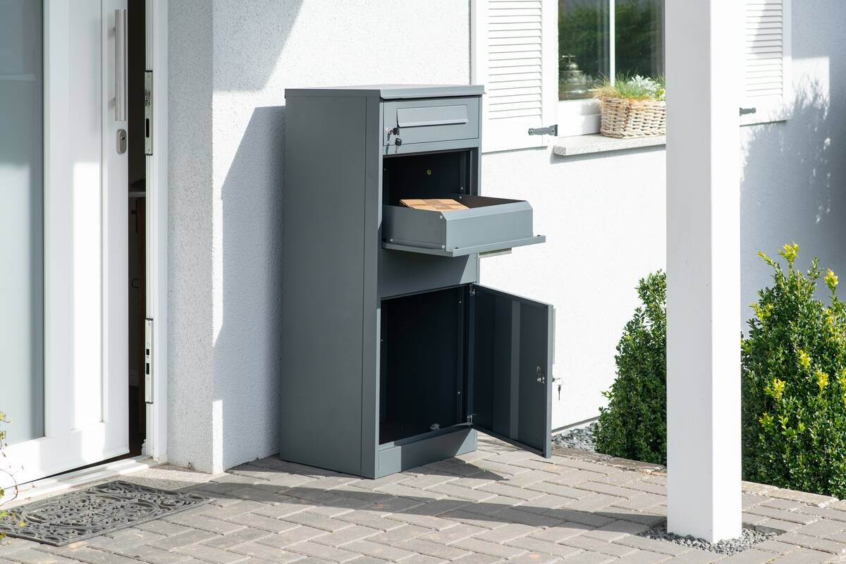 Westmann Paketbox Pedro anthrazit B/H/L: ca. 50x112x37 cm