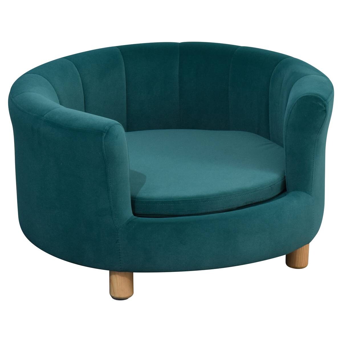 PawHut Hundesofa grün Schaumstoff B/H/L: ca. 65x37x64 cm