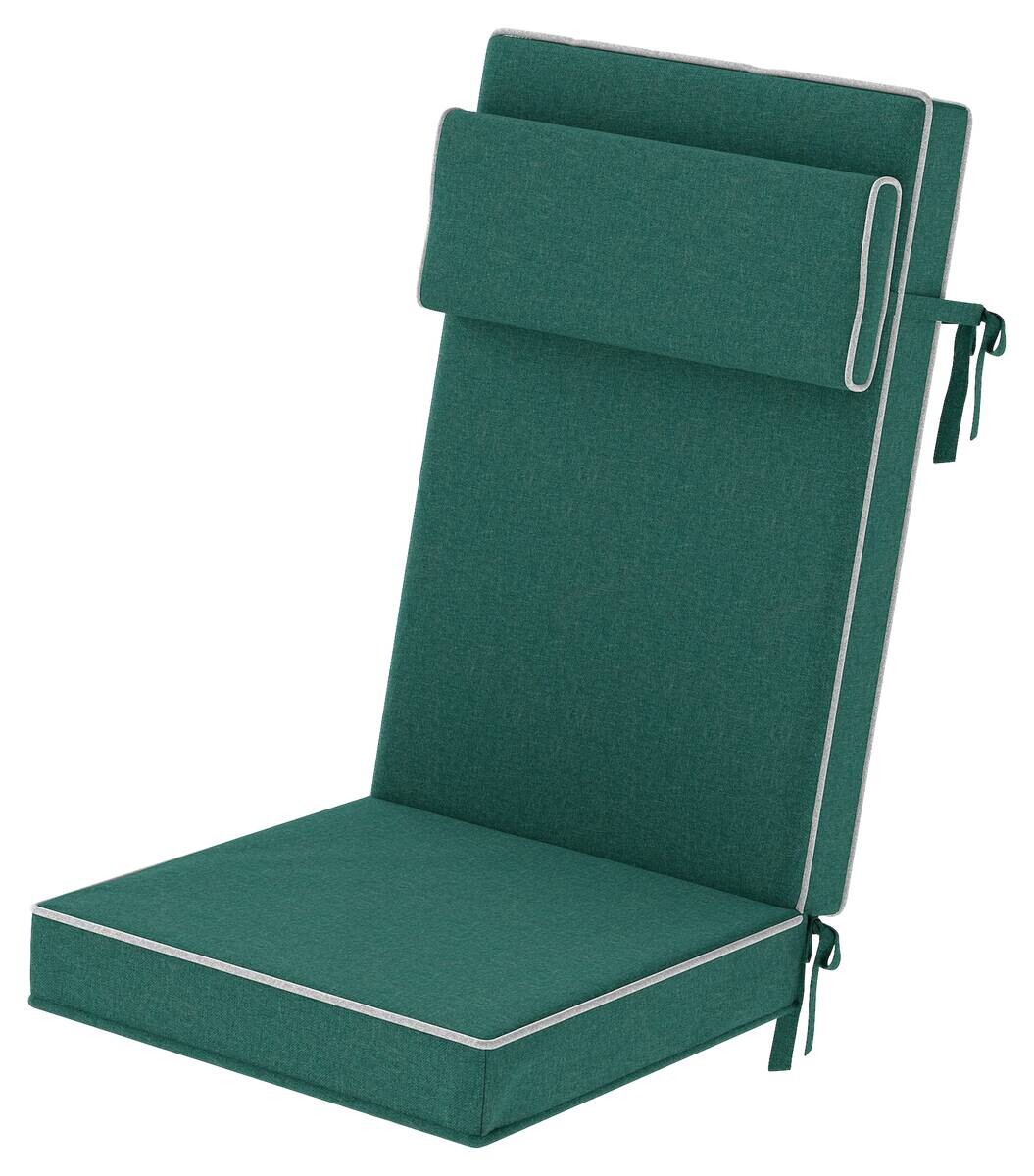 Outsunny Sitzkissen grün Polyester B/H/L: ca. 47x9,5x120 cm