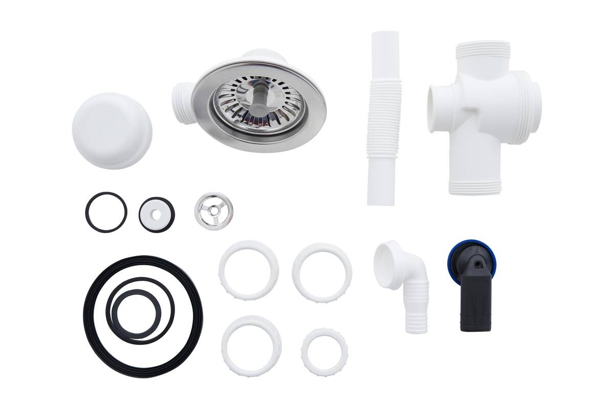 Respekta Einbauspüle Ohio 50 x 44 S schwarz Mineralite B/H/T: ca. 44x19x50 cm