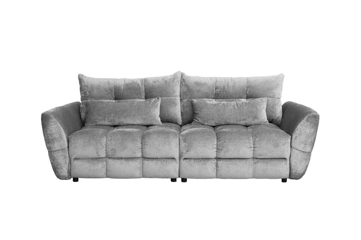 Big Sofa Moma hellgrau Microfaser B/H/T: ca. 250x97x120 cm