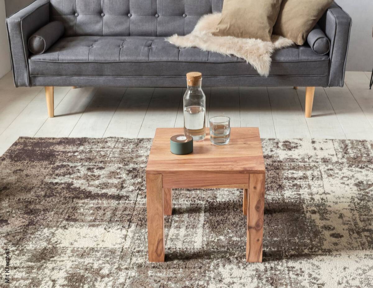 Couchtisch braun B/H/T: ca. 45x40x45 cm