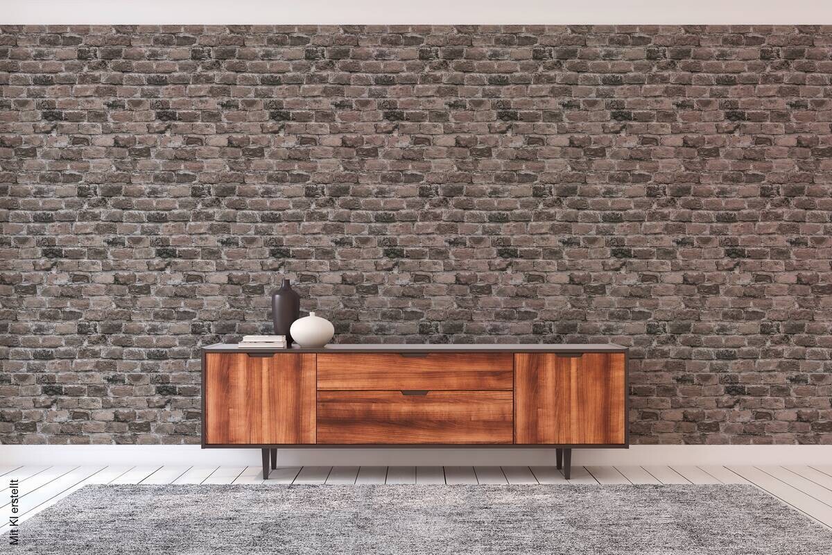 A.S.Creation Vliestapete beige braun B/H/D: ca. 53x1005x8,6 cm