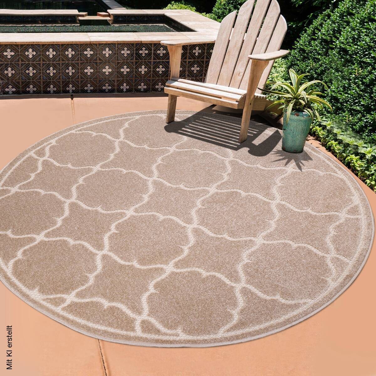 Sanat Outdoorteppich BERLIN beige D: ca. 200 cm