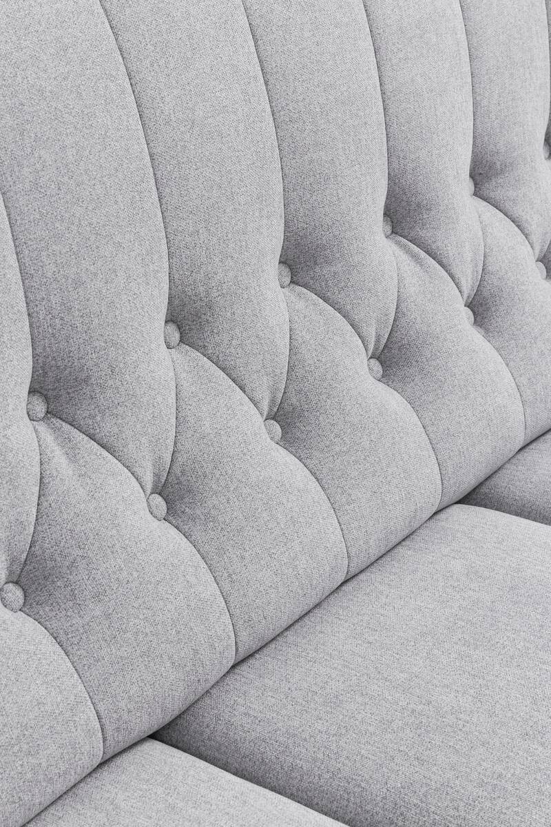 Sofa Falun hellgrau B/H/T: ca. 187x101x95 cm