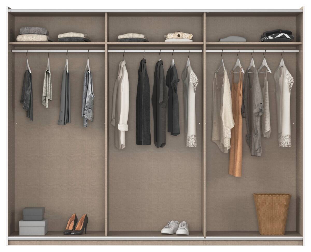 Schwebetürenschrank Kronach grau B/H/T: ca. 261x210x59 cm