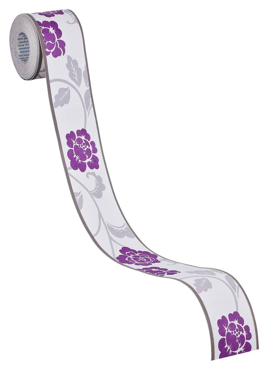 A.S.Creation Bordüre grau violett B/H/D: ca. 5x500x8,3 cm