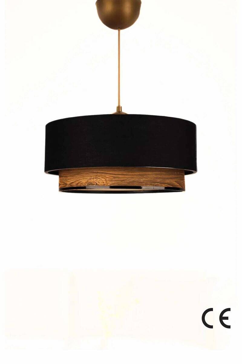 Pendelleuchte schwarz B/H/L/D: ca. 30x50x30x30 cm E27 1 Brennstellen
