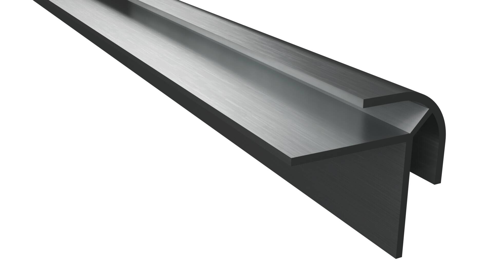 Eckschiene silber B/H/L: ca. 3x0,8x120 cm