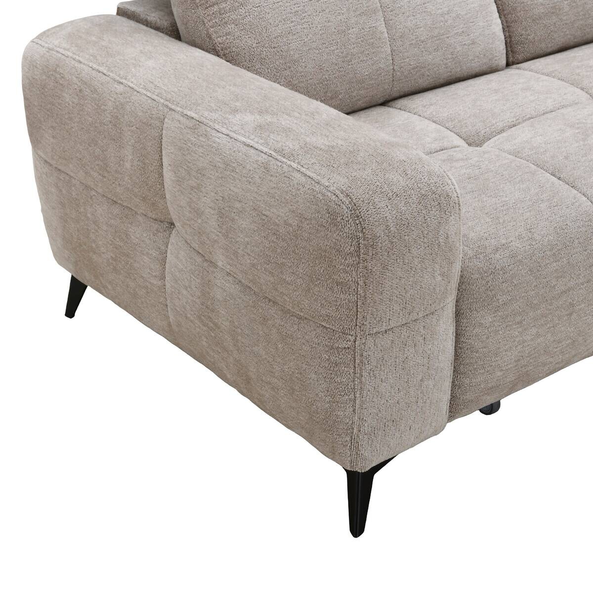 Ecksofa beige B/H/T: ca. 258x83x205 cm