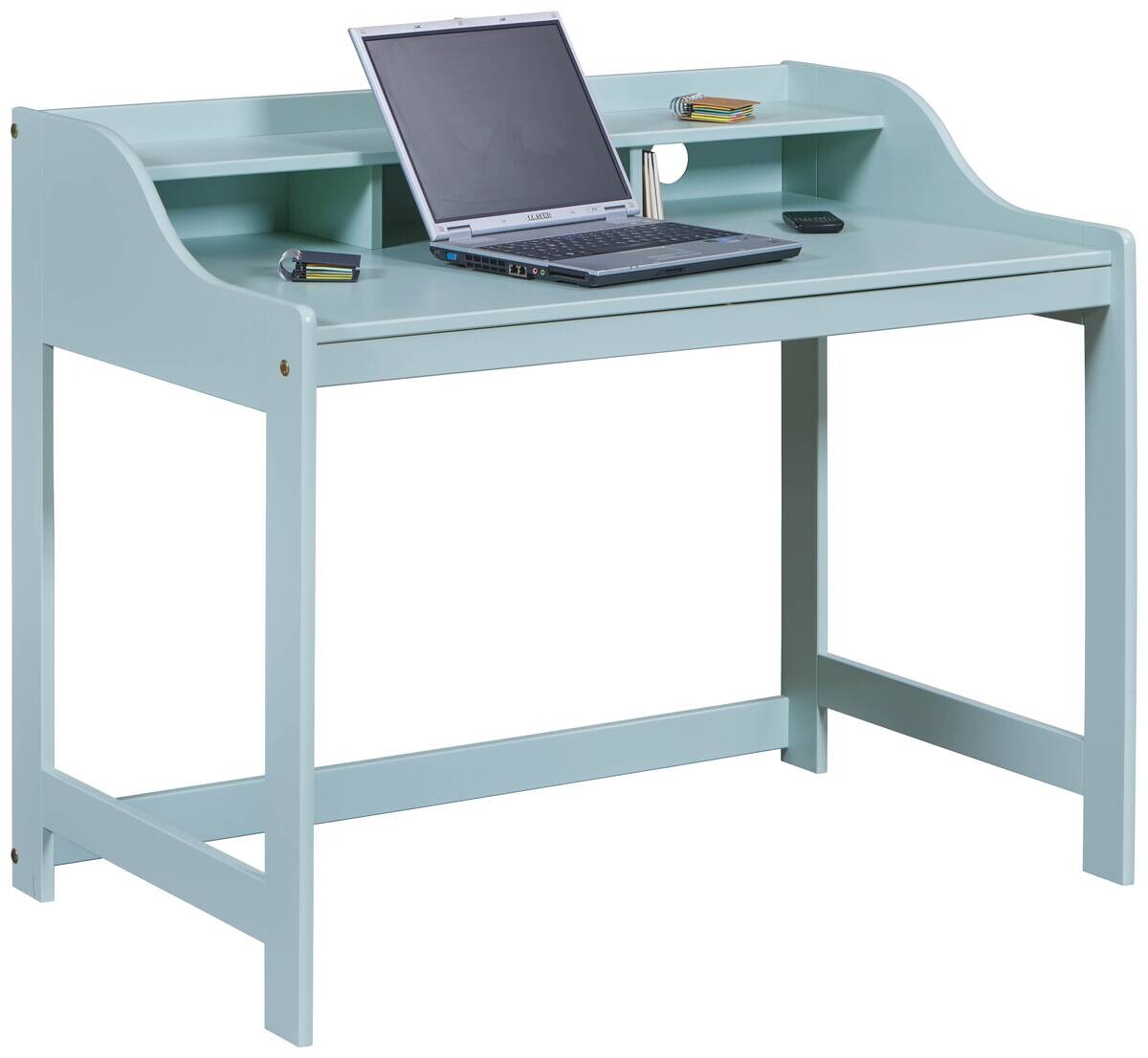 Kinder-Schreibtisch Conversation Desk grün lackiert B/H/L: ca. 68,4x90,6x110 cm