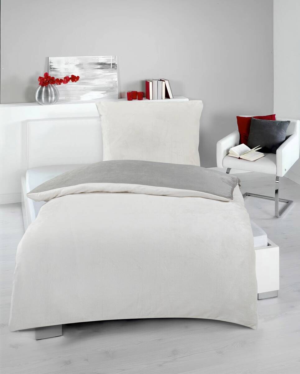 Microfaser Bettwäsche Cashmere touch taupe Polyester B/L: ca. 135x200 cm