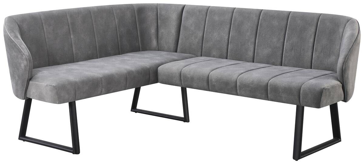 Eckbank Sven grau B/H/T: ca. 187x81,5x155 cm