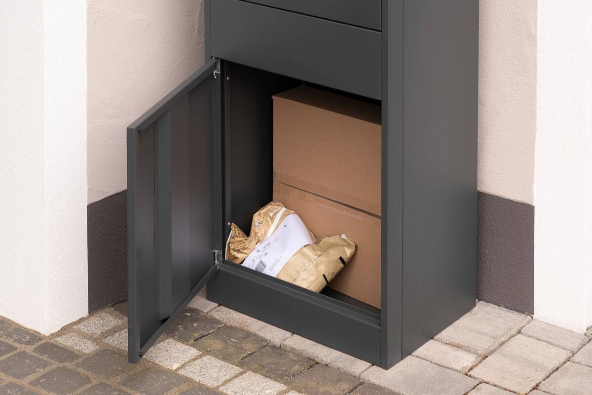 Westmann Paketbox Piet anthrazit B/H/T: ca. 50x105x37 cm