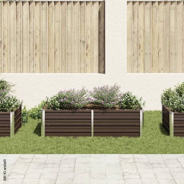 Hochbeet braun Metall B/H/L: ca. 80x45x160 cm