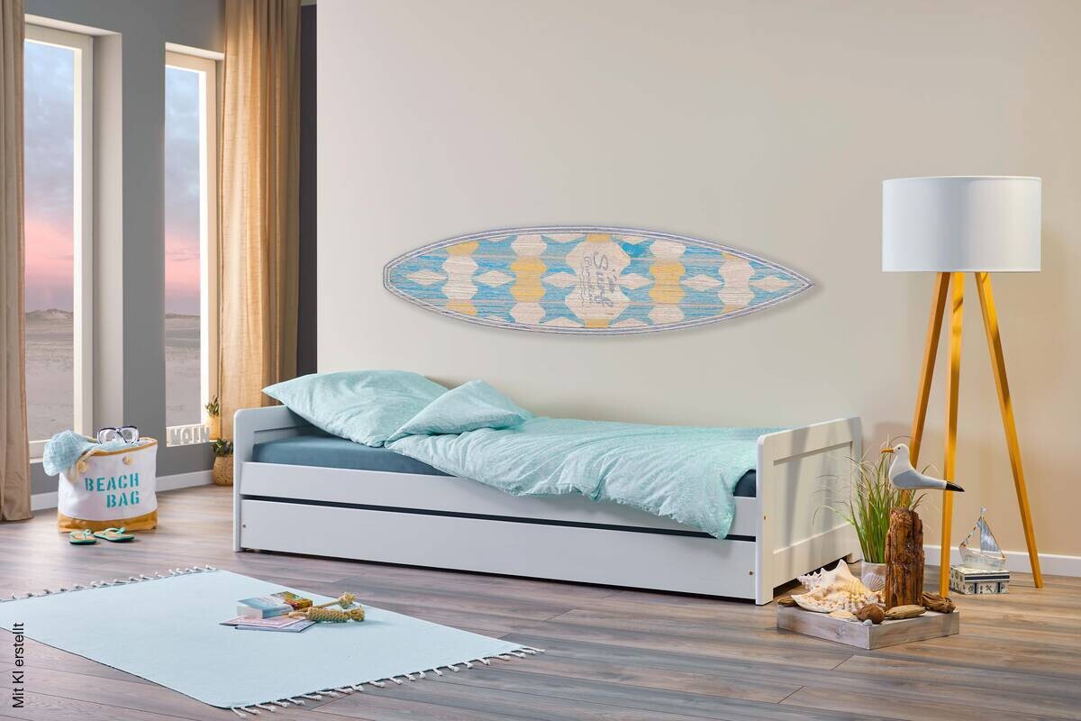 Funktionsliege Surf weiß Liegefläche B/L: ca. 90x200 cm