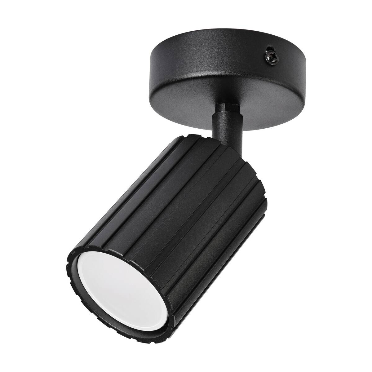 Lamkur Wandleuchte Prisma schwarz Stahl B/H/L: ca. 8x16x8 cm GU10 1 Brennstellen