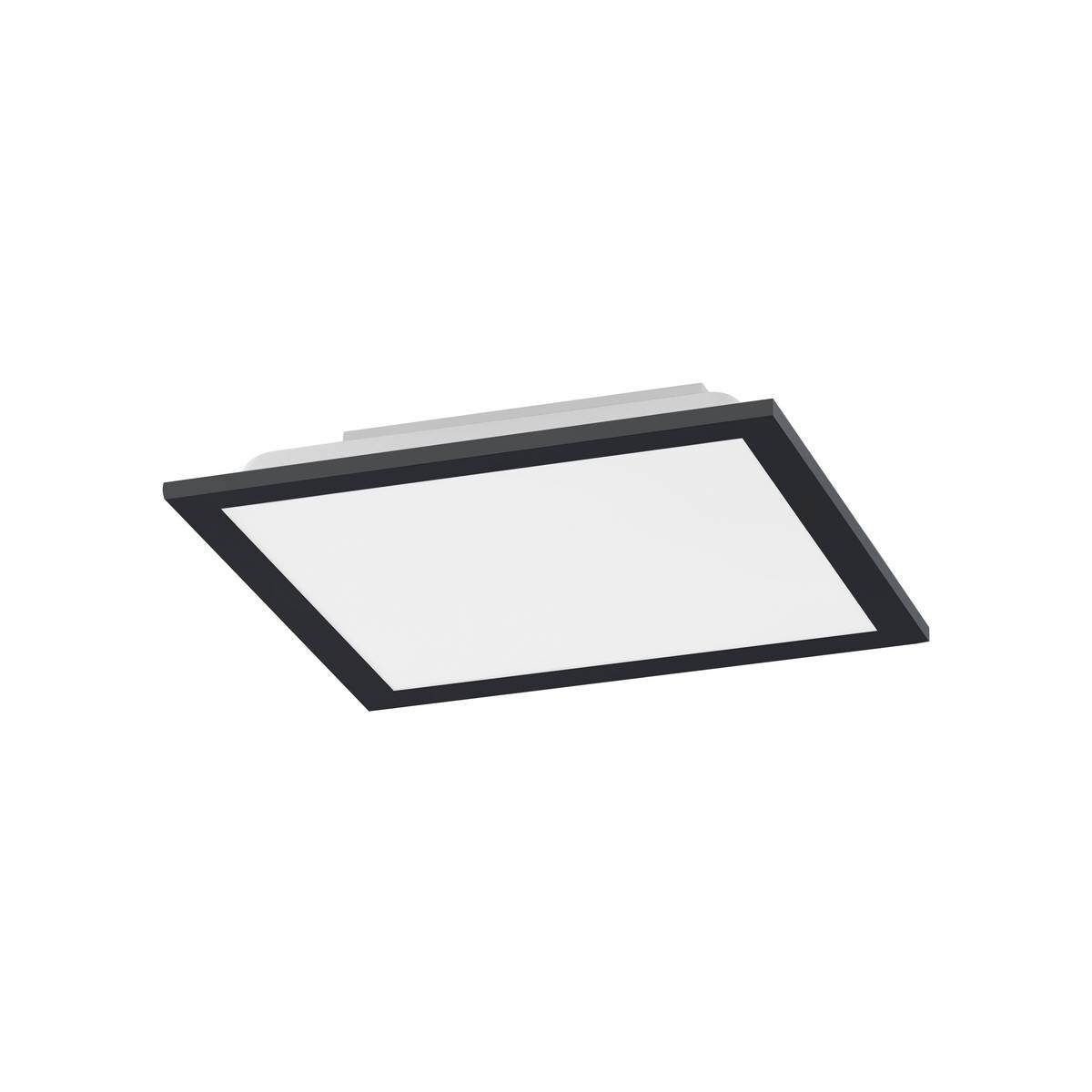 Just Light LED-Deckenpanel FLAT 14754-18 weiß schwarz Metall Kunststoff B/H/T: ca. 29,5x6,5x29,5 cm 1 Brennstellen