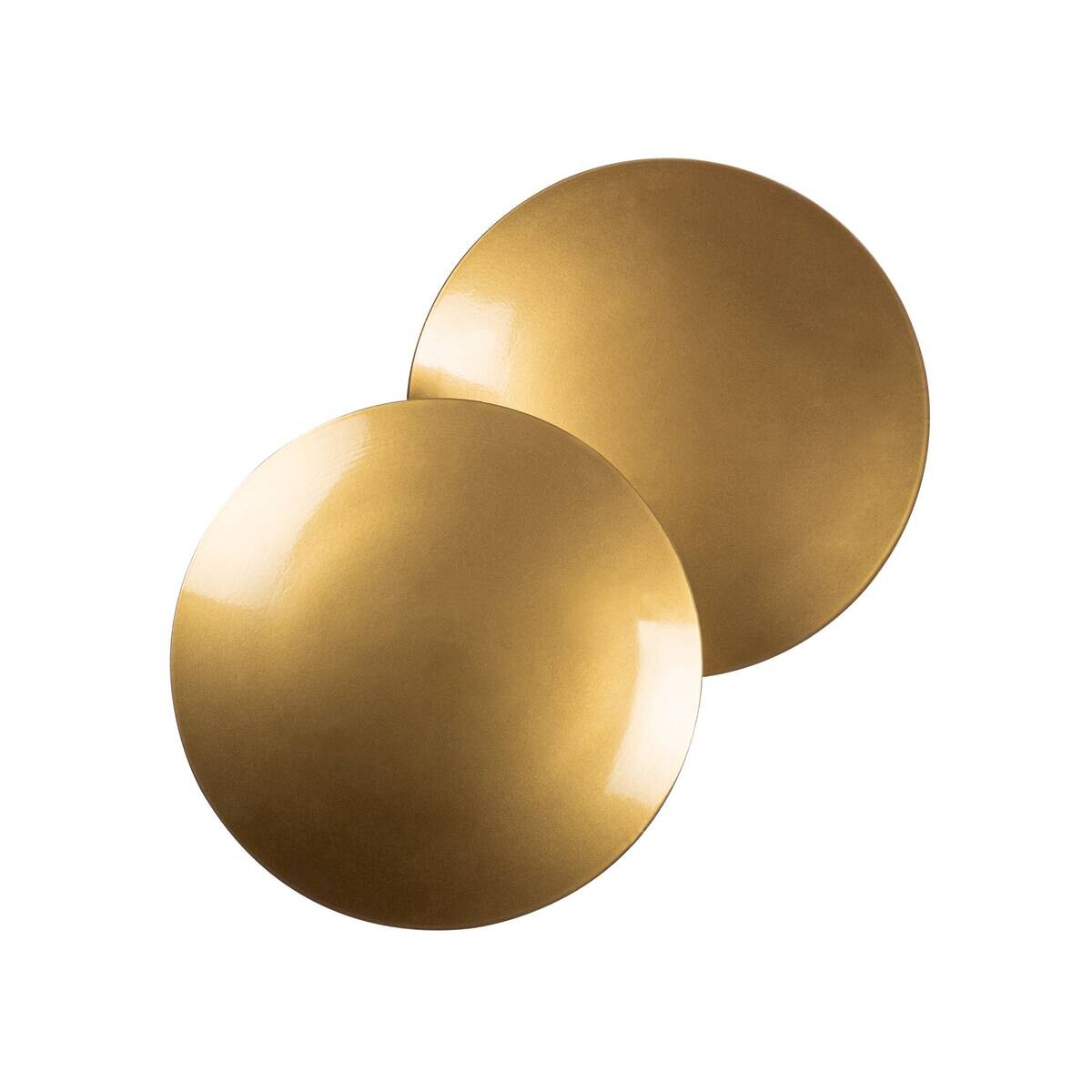 Opviq LED-Wandleuchte gold Metall B/H/T: ca. 25x25x16 cm