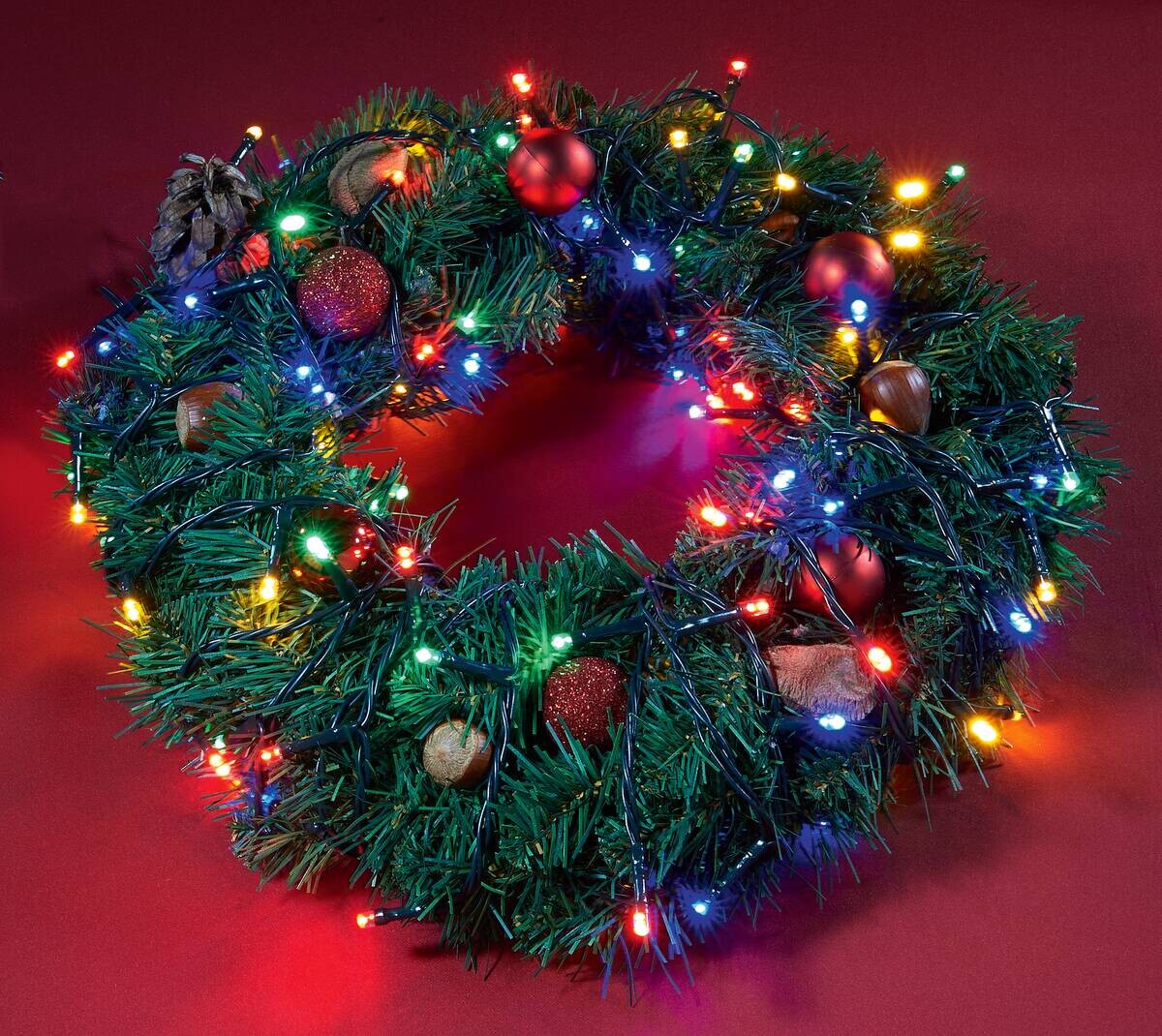 LED-Lichterkette multicolor Kunststoff L: ca. 300 cm