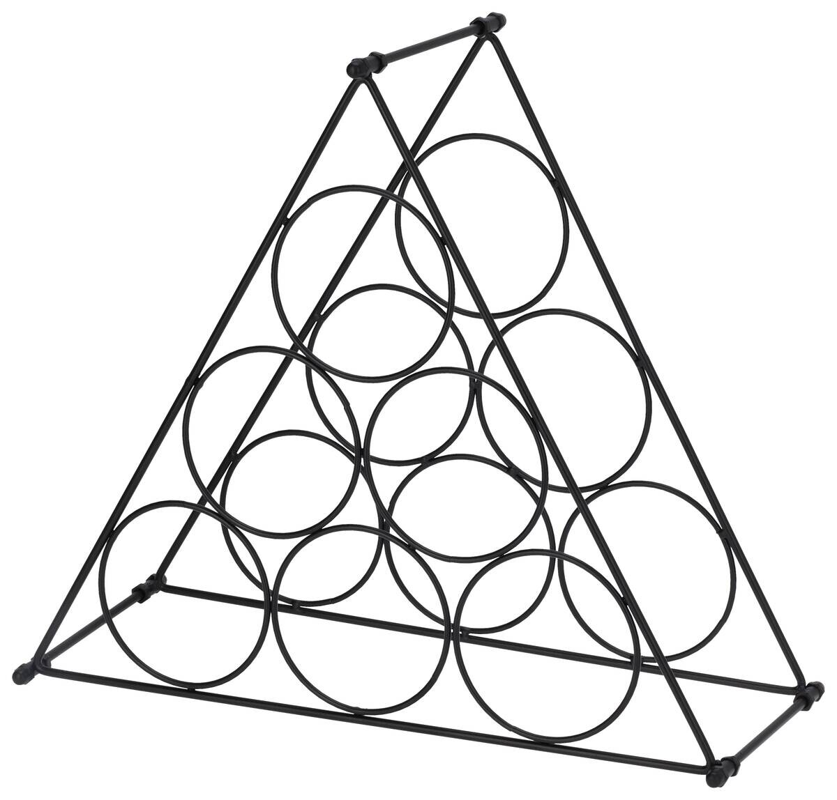 Weinregal schwarz Eisen B/H/L: ca. 41,2x3,1x35,5 cm