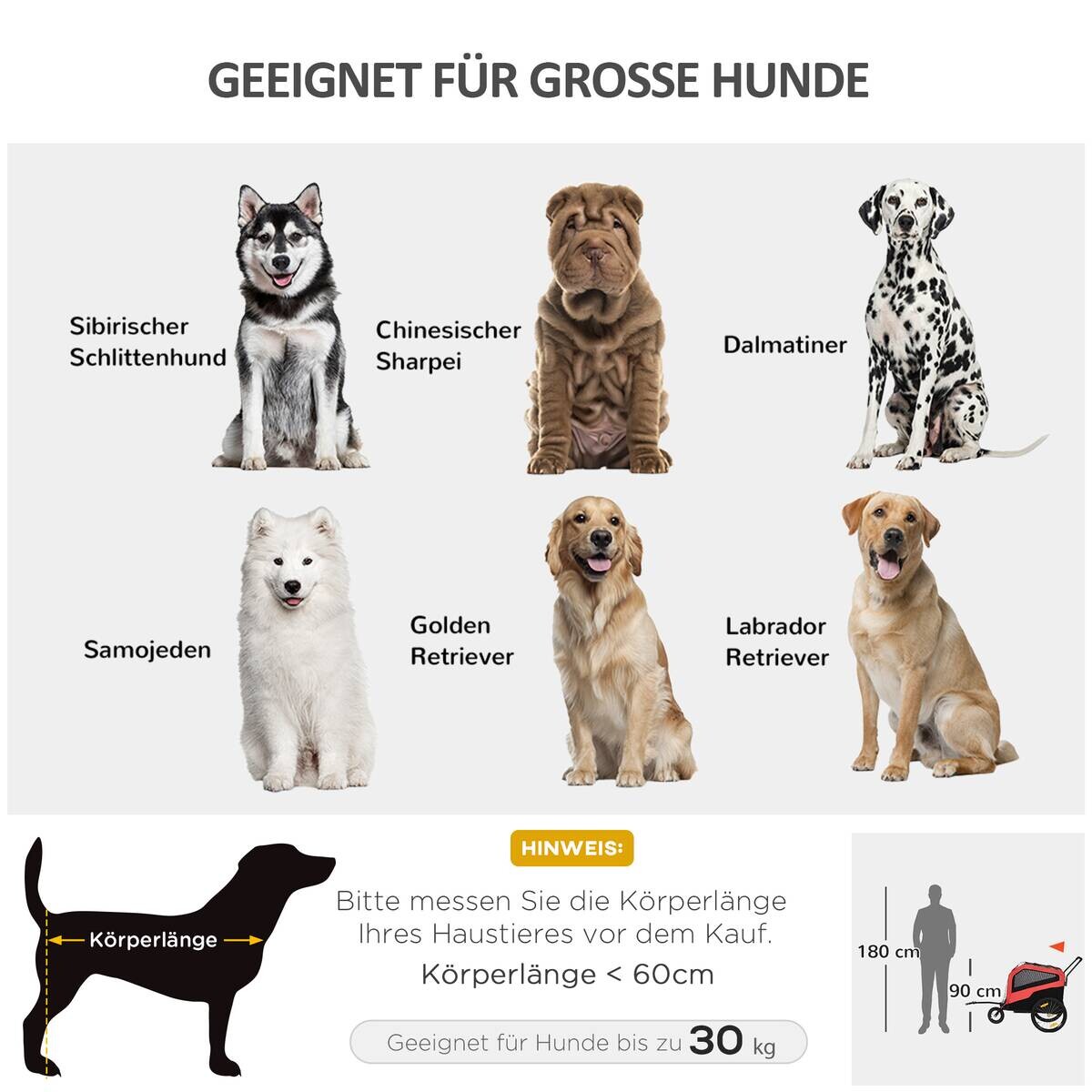 PawHut Hunde-Zubehör rot Edelstahl B/H/L: ca. 77x170x90 cm