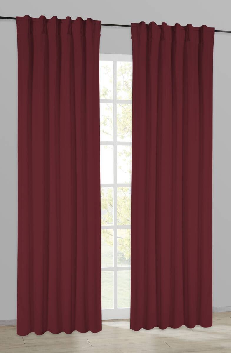 Thermovorhang Kiruna weinrot B/L: ca. 140x245 cm