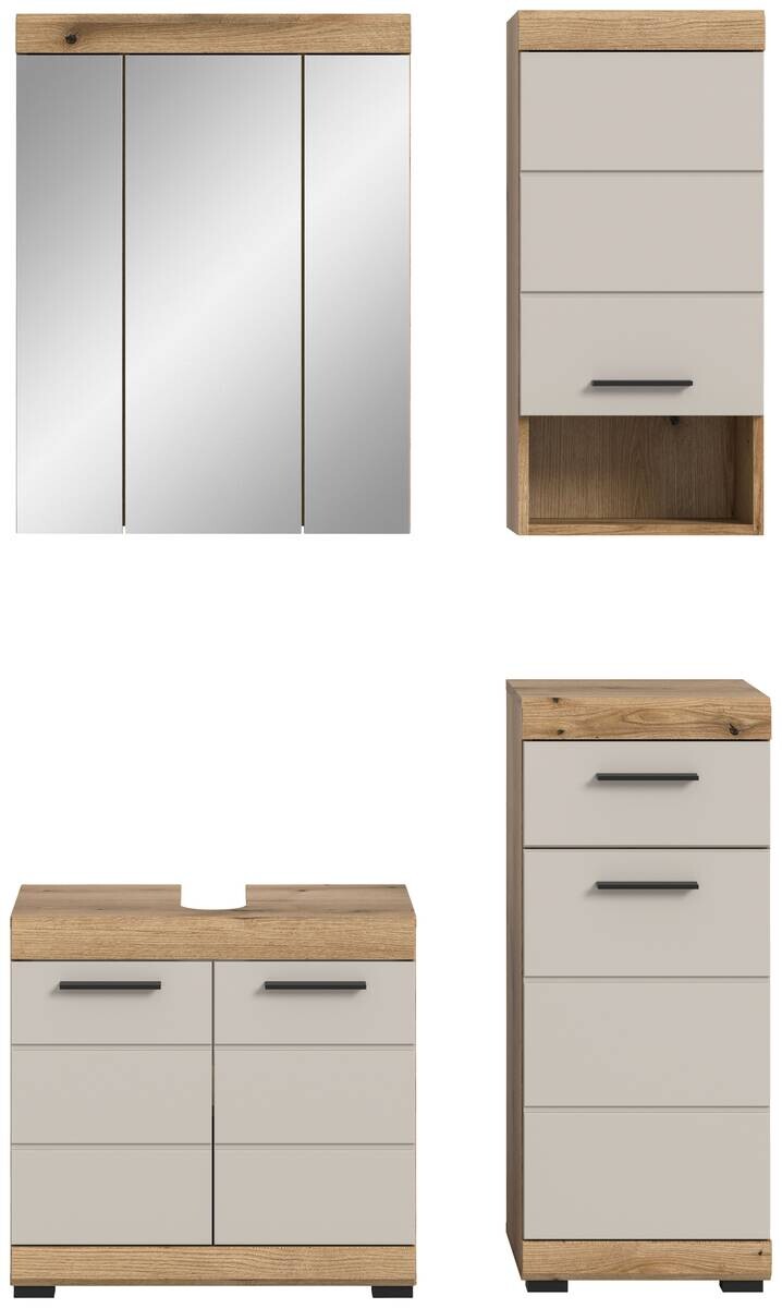 Badezimmer-Set Scout Evoke Oak Nachbildung Kaschmirgrau Nachbildung B/H/T: ca. 112x191x34 cm