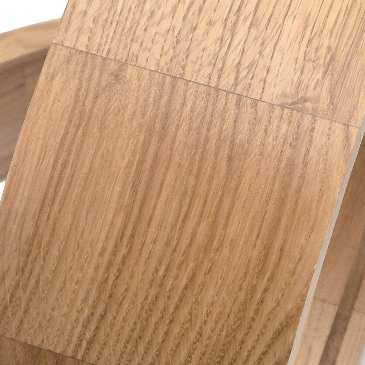 Lamkur Deckenleuchte Eiche Glas Holz B/H/L: ca. 28x28x10 cm
