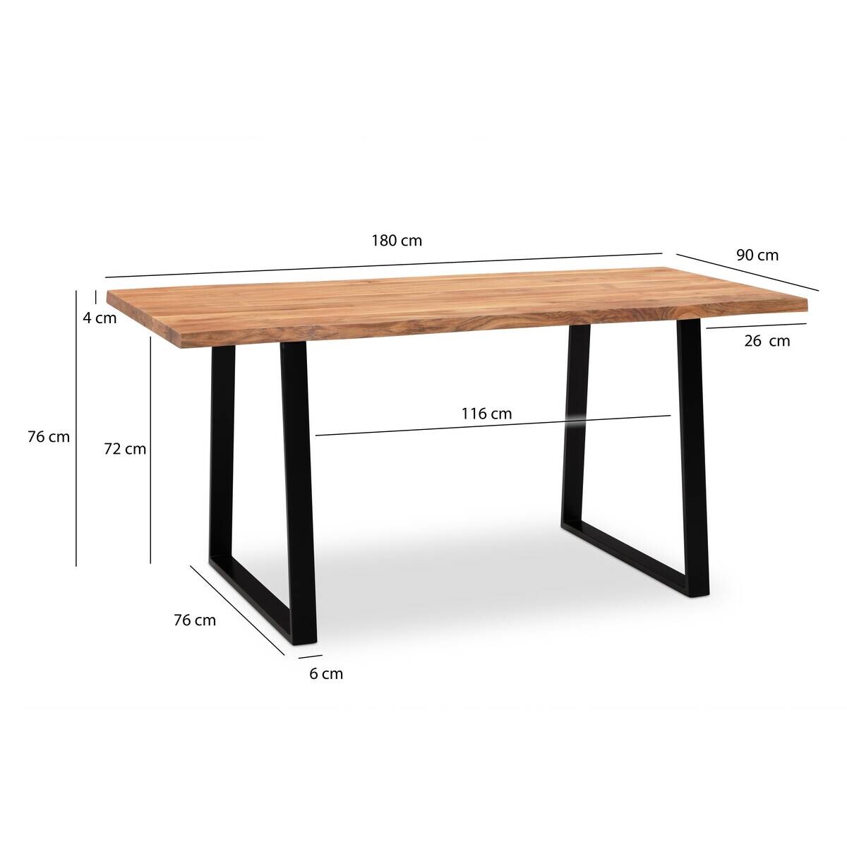 Schreibtisch B/H/T: ca. 180x76x90 cm