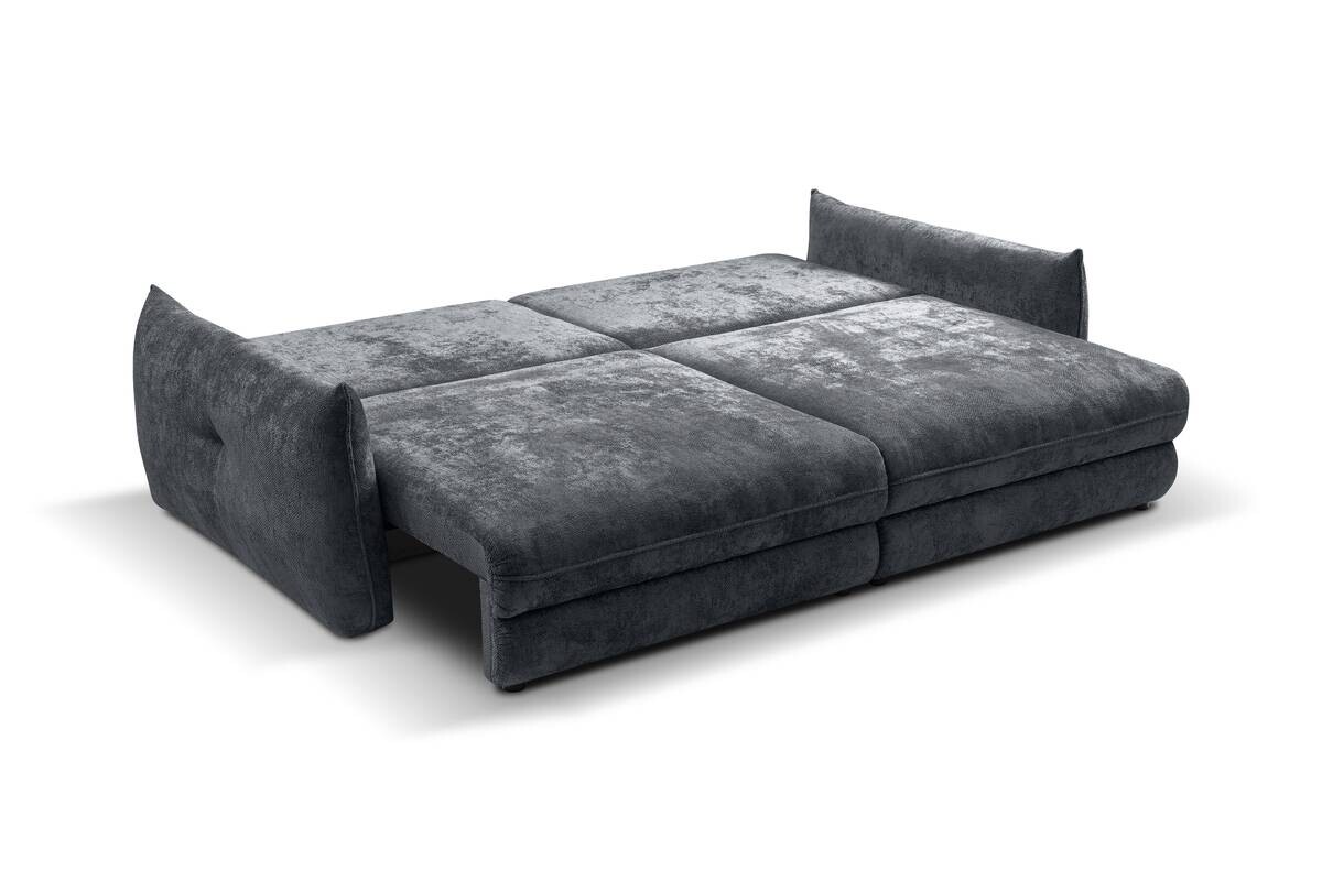 Big Sofa Delphine dunkelgrau Microfaser B/H/T: ca. 246x74x119 cm