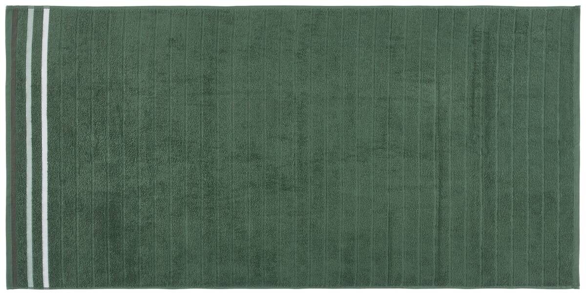oh cosy Duschtuch Marta dunkelgrün 100% Baumwolle B/L: ca. 70x140 cm