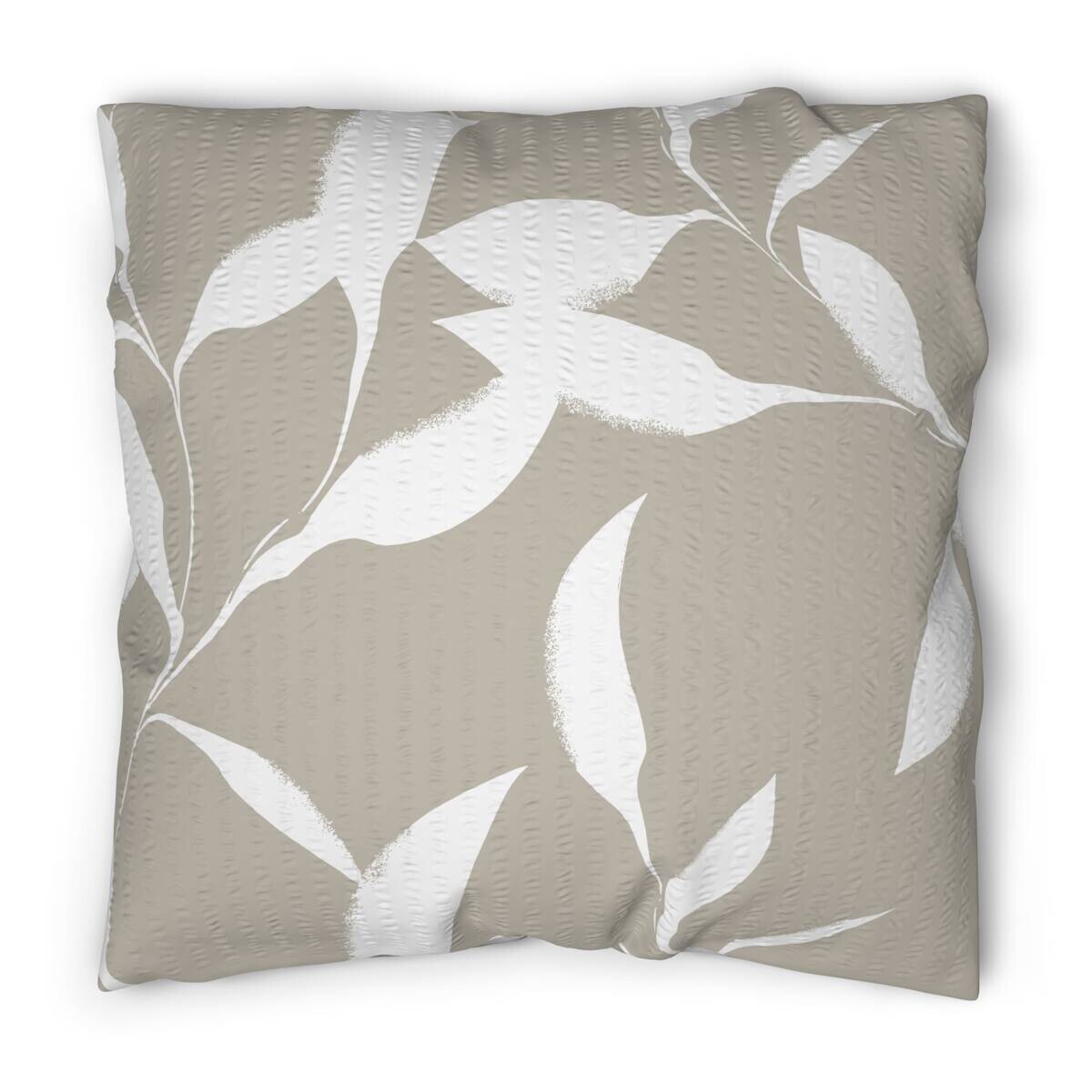 Microfaser Bettwäsche Seersucker hellbeige weiß 100% Polyester B/L: ca. 135x200 cm