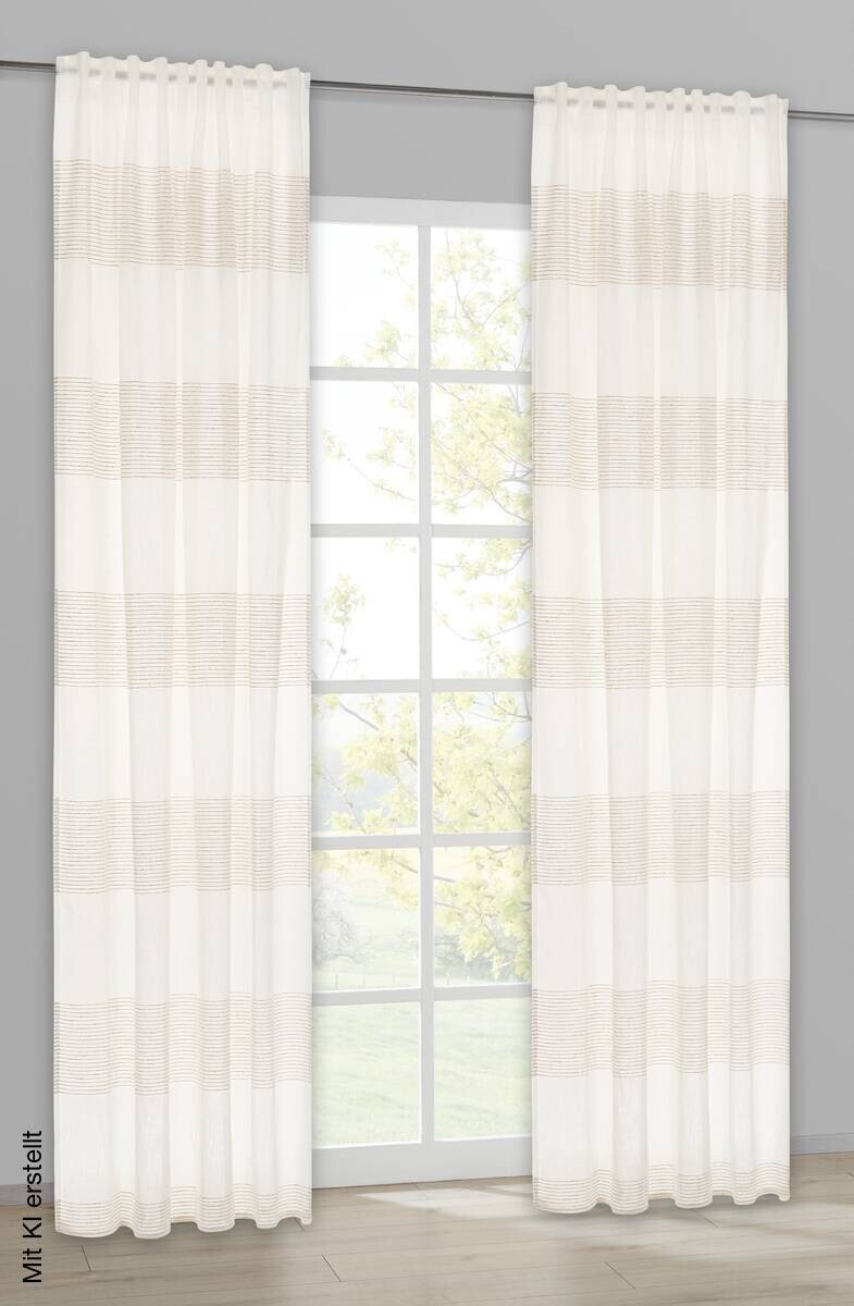 Kombivorhang Rachel beige B/L: ca. 140x245 cm