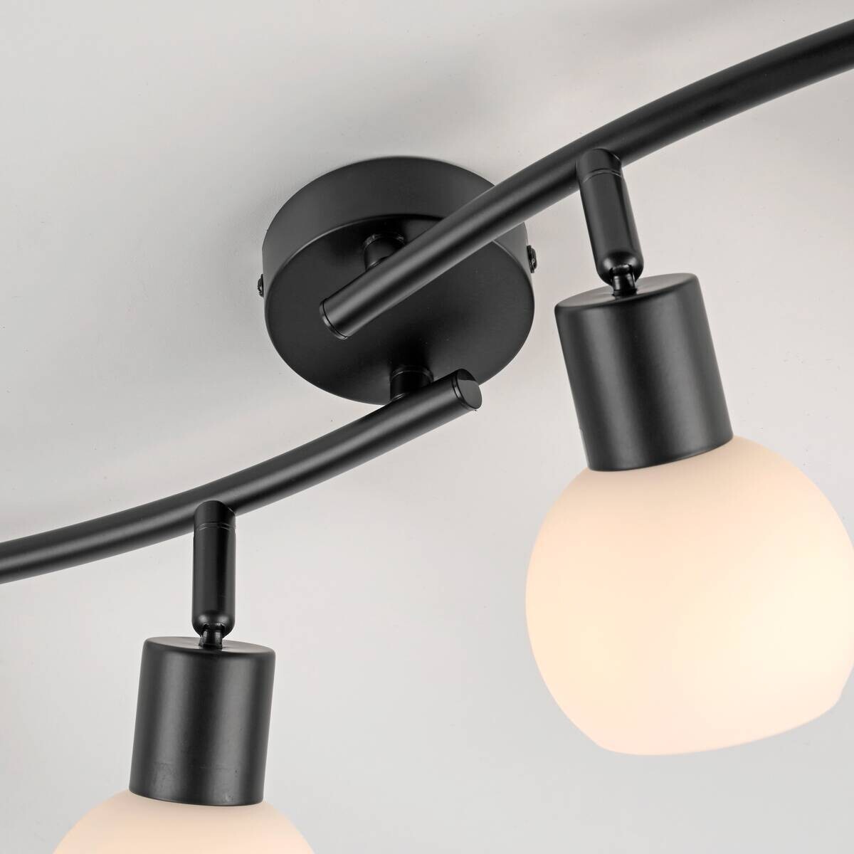 Just Light Spot 4flg. schwarz B/H/L: ca. 27x22x85 cm E14 4 Brennstellen