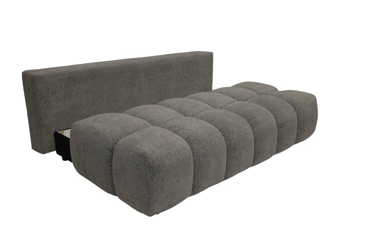 Schlafsofa dunkelgrau Polyester B/H/T: ca. 210x72x105 cm