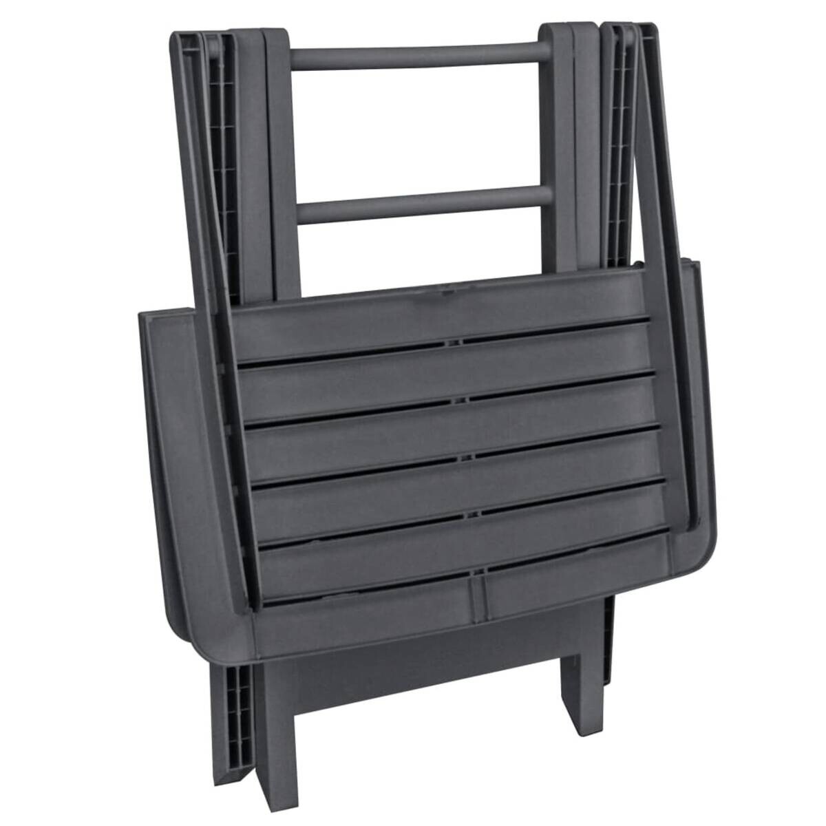 ProGarden Klapptisch Tevere anthrazit Kunststoff B/H/L: ca. 70x72x79 cm
