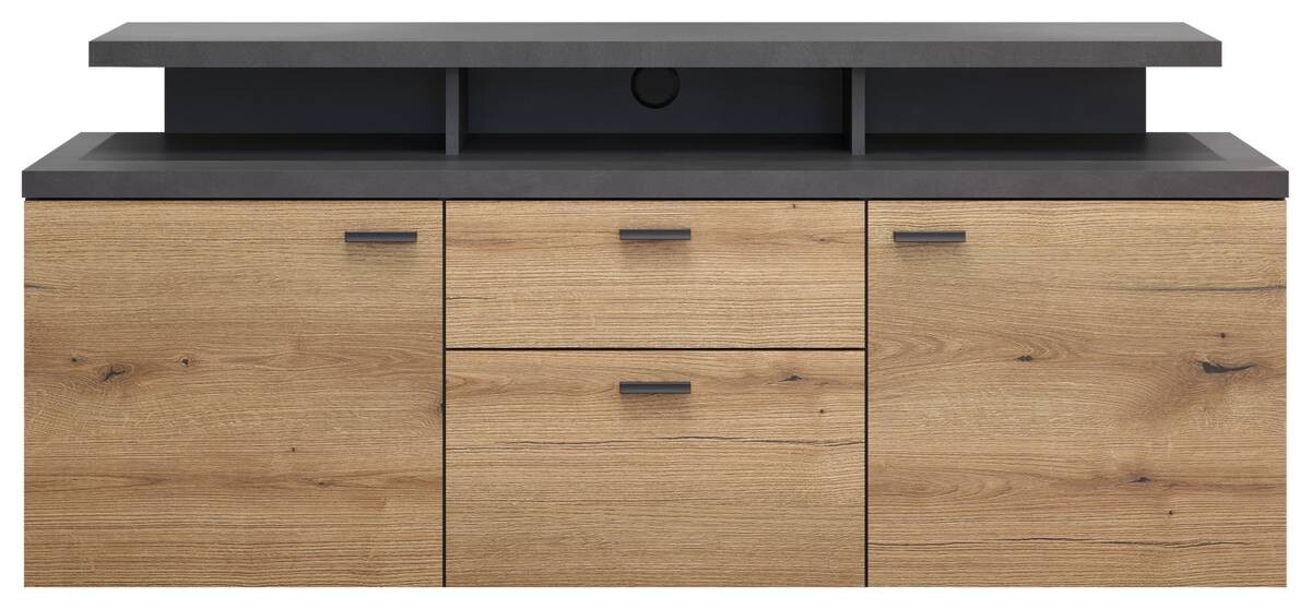 TV-Lowboard Mood Eiche Evoke Coast Nachbildung Matera Nachbildung B/H/T: ca. 151x66x47 cm