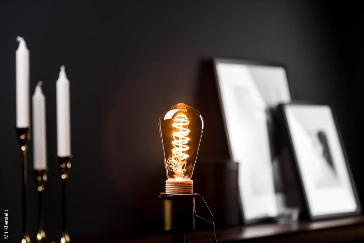 Blulaxa LED-Leuchtmittel Edison Filamentlampe Vintage 49074 E27