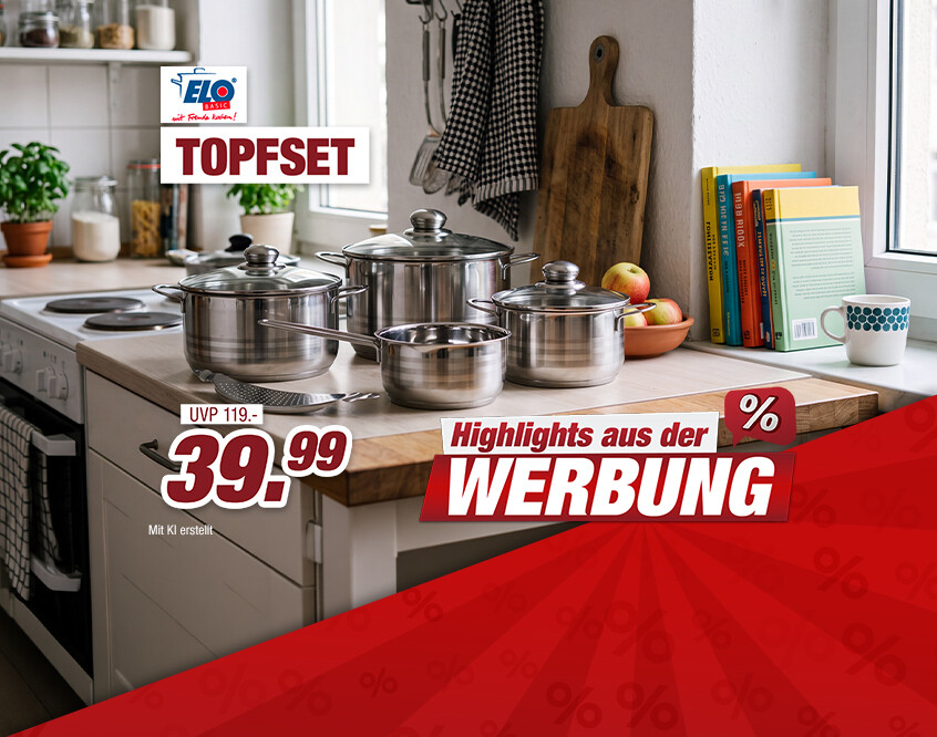 Unsere Werbe Highlights - -4 Topfset