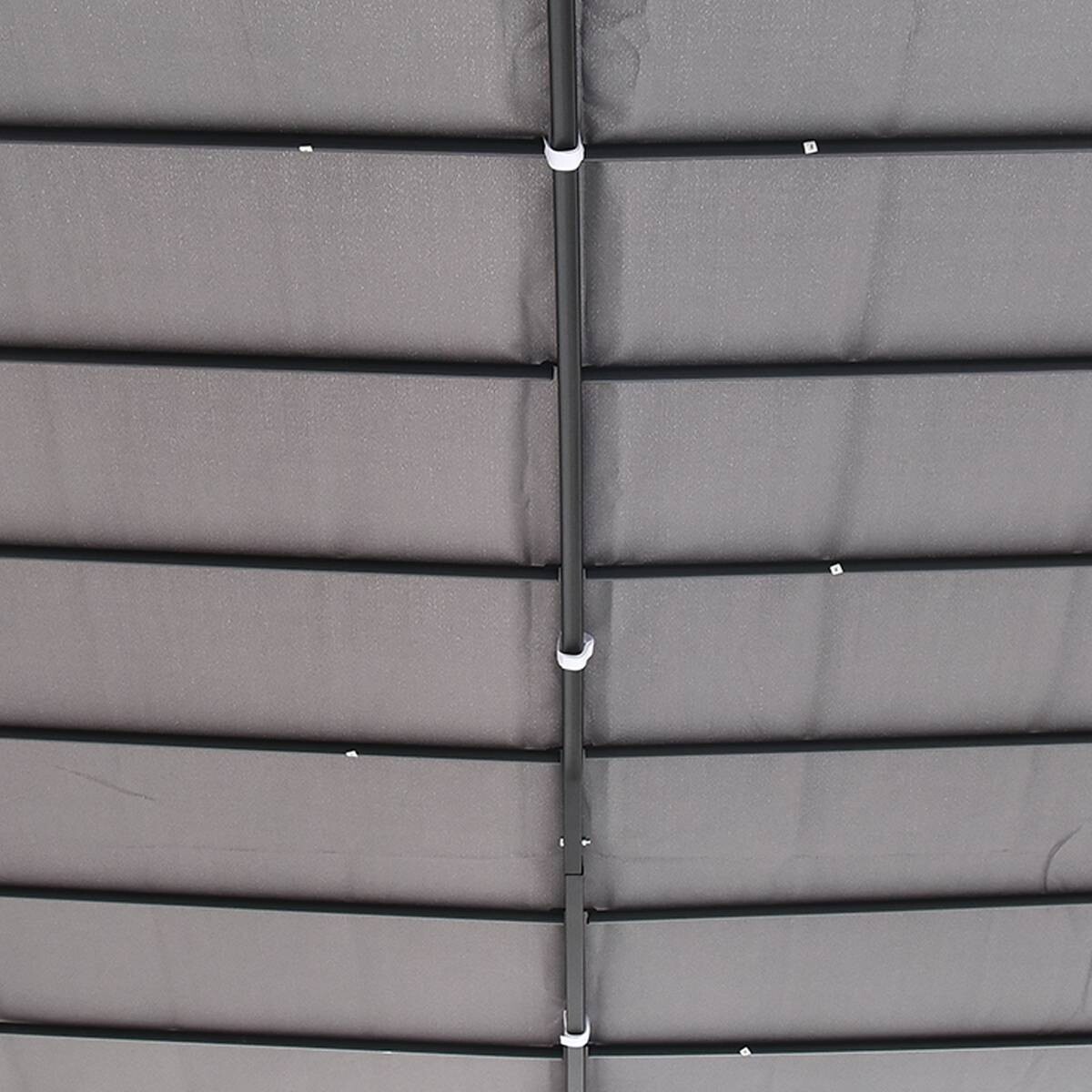 Outsunny Gartenpavillon grauschwarz Metall B/L: ca. 297x297 cm