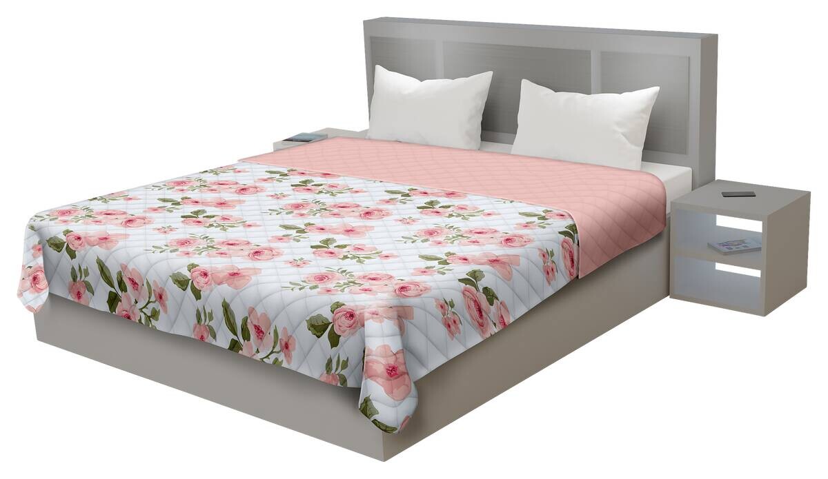 Tagesdecke rosa Polyester B/L: ca. 220x240 cm