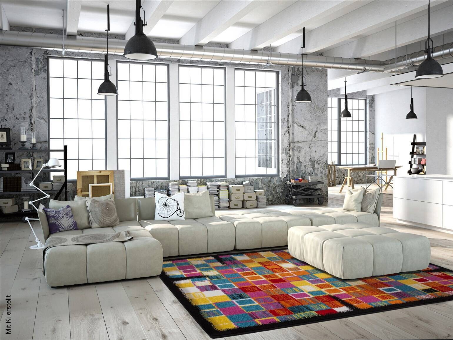 Kayoom Kurzflorteppich Guayama 275 mehrfarbig B/L: ca. 200x290 cm