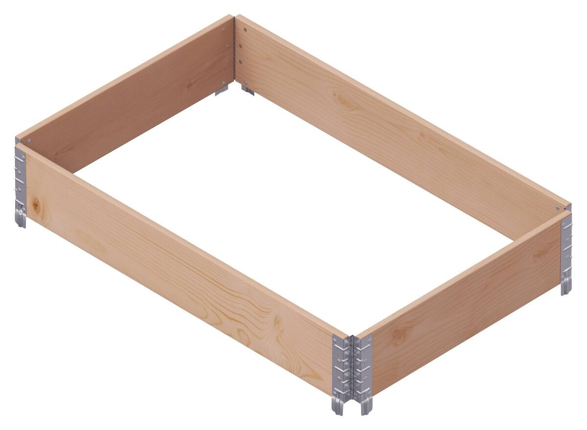 UPYARD Hochbeet INDUSTRIAL braun Holz B/L: ca. 80x120 cm