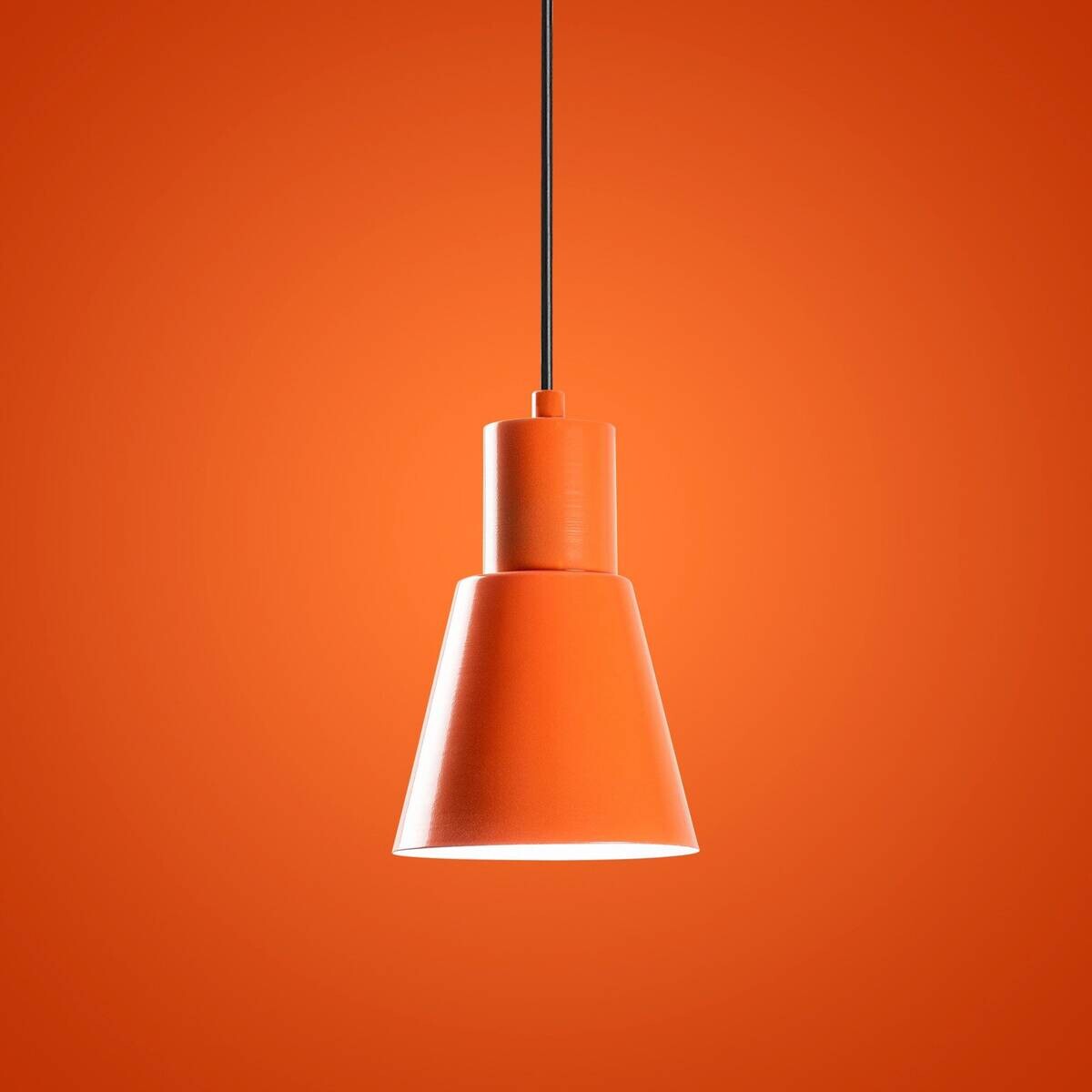 Opviq Pendelleuchte orange B/H/T: ca. 14x114x14 cm E27 1 Brennstellen
